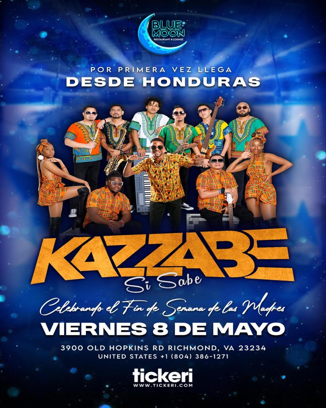 KAZZABE AGRUPACION EN VIVO BLUE MOON